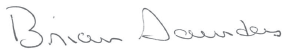 Brian Saunders' signature